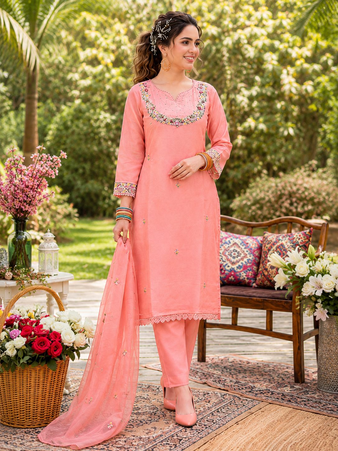 Mal Chenderi | 3 Pc's Set | Pastle Colour