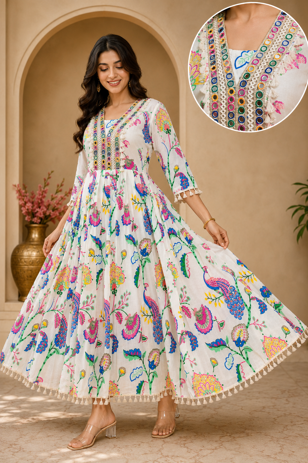 Mul Cotton Frock Collection (M to 5XL) @ ₹750 Only | Free Shipping