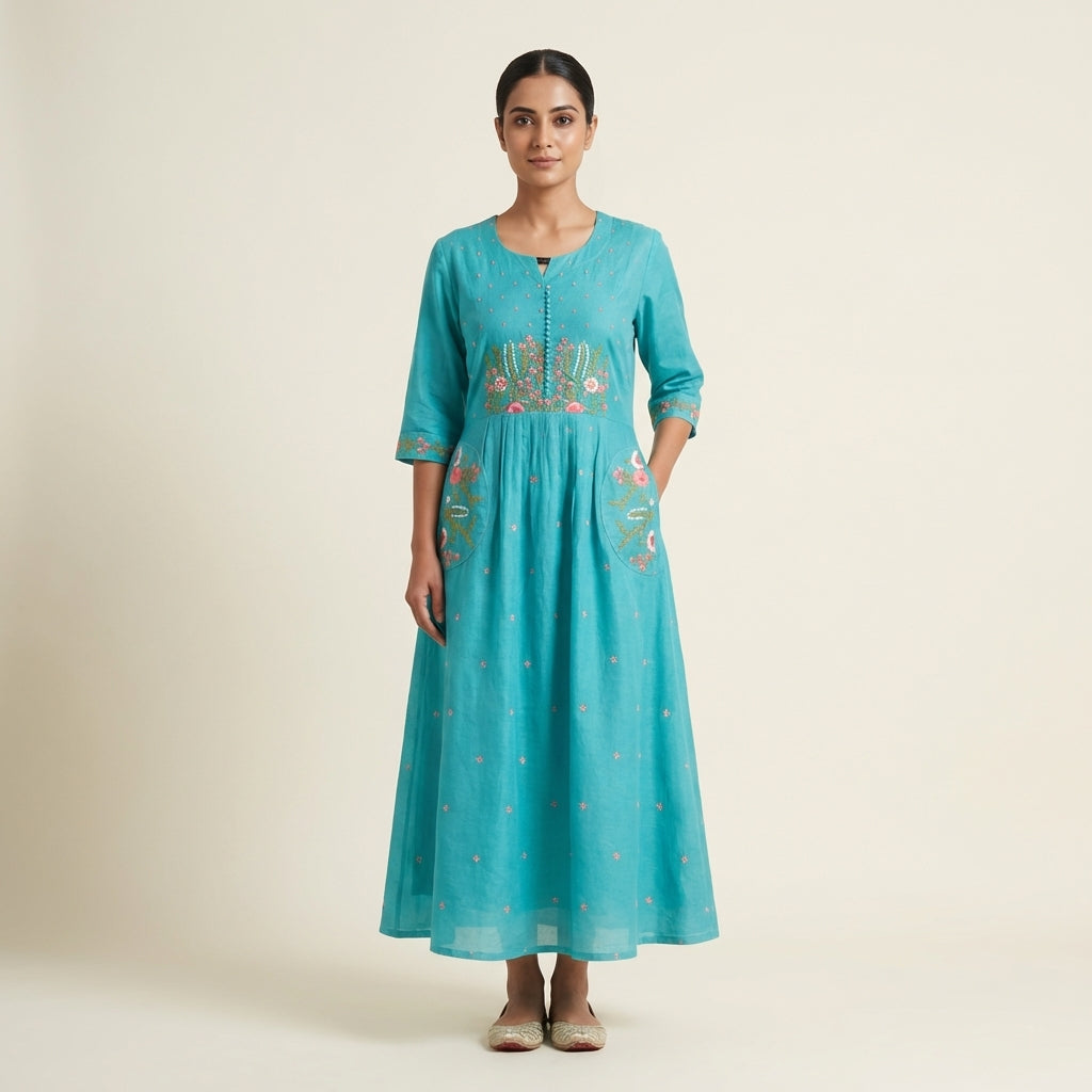 Chanderi Bloom Tunic