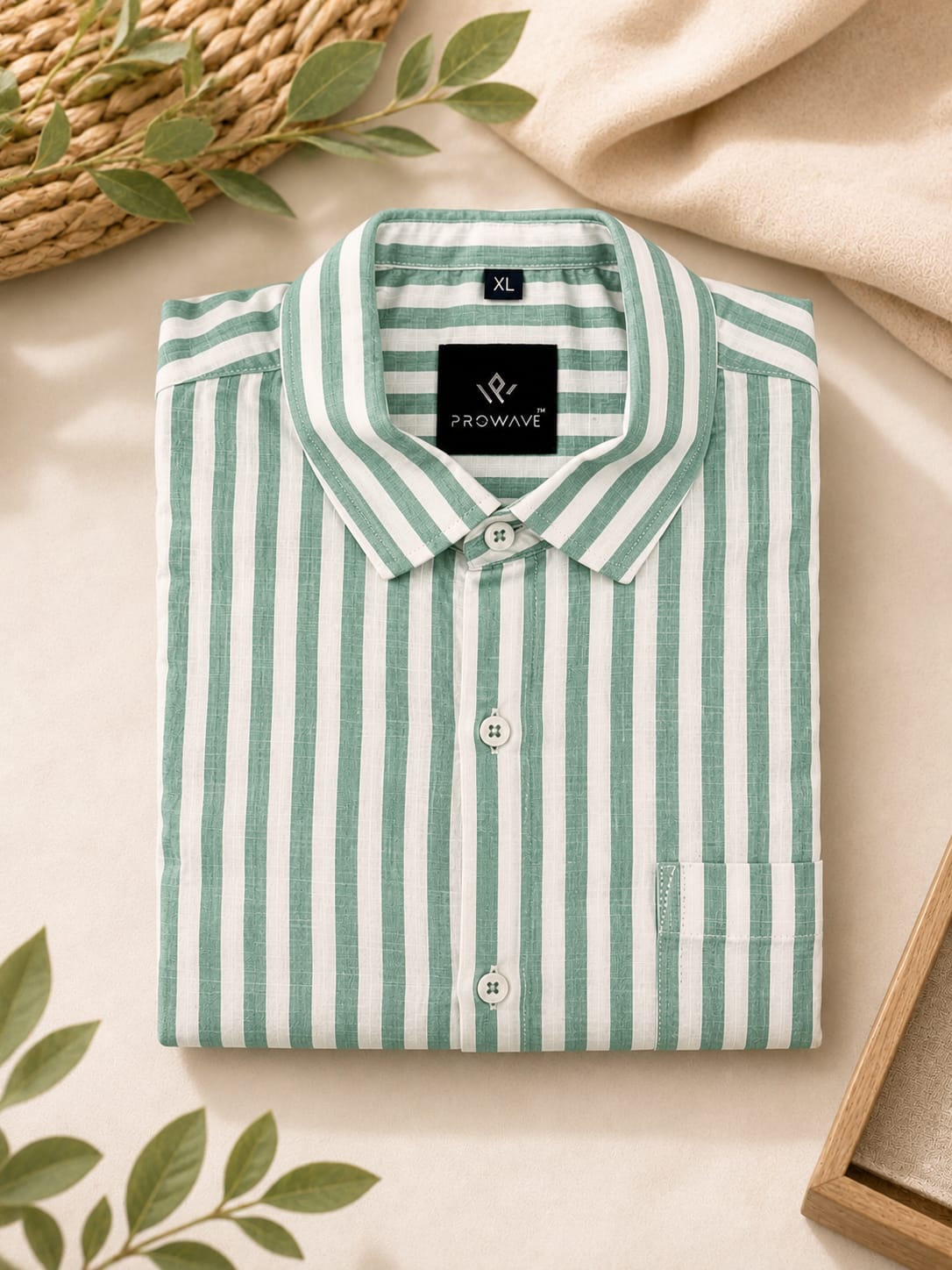 Ashadam Special Premium Linen Cotton Striped Shirt | ₹550