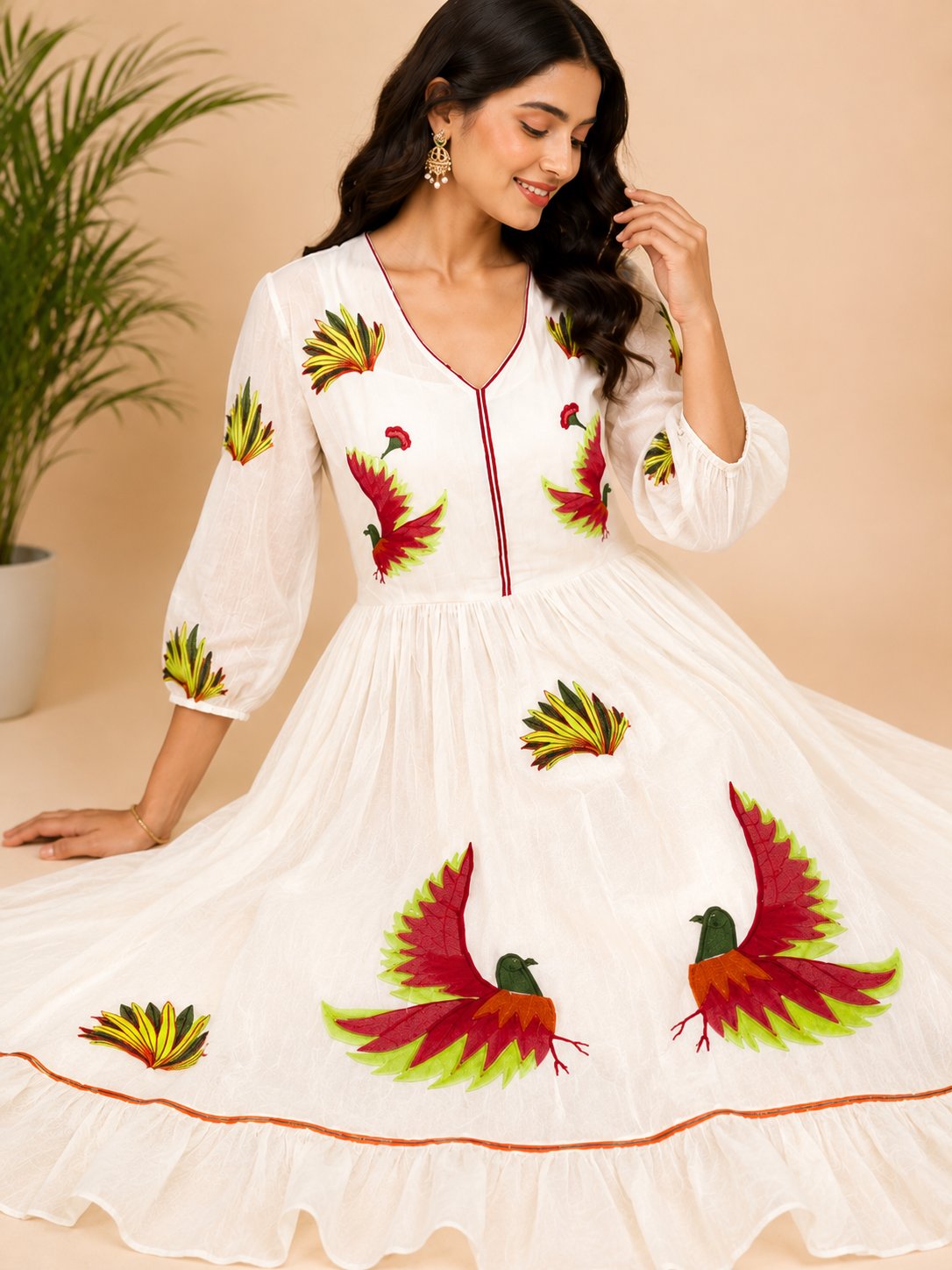 Mul Cotton frock | Swan