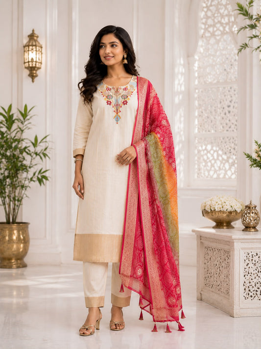 Ashadam Sale | 3-Piece Ethnic Set | ₹1100 | Free Shipping