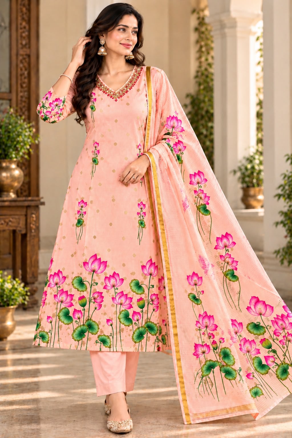Lotus Theme Kota 3-Piece Set