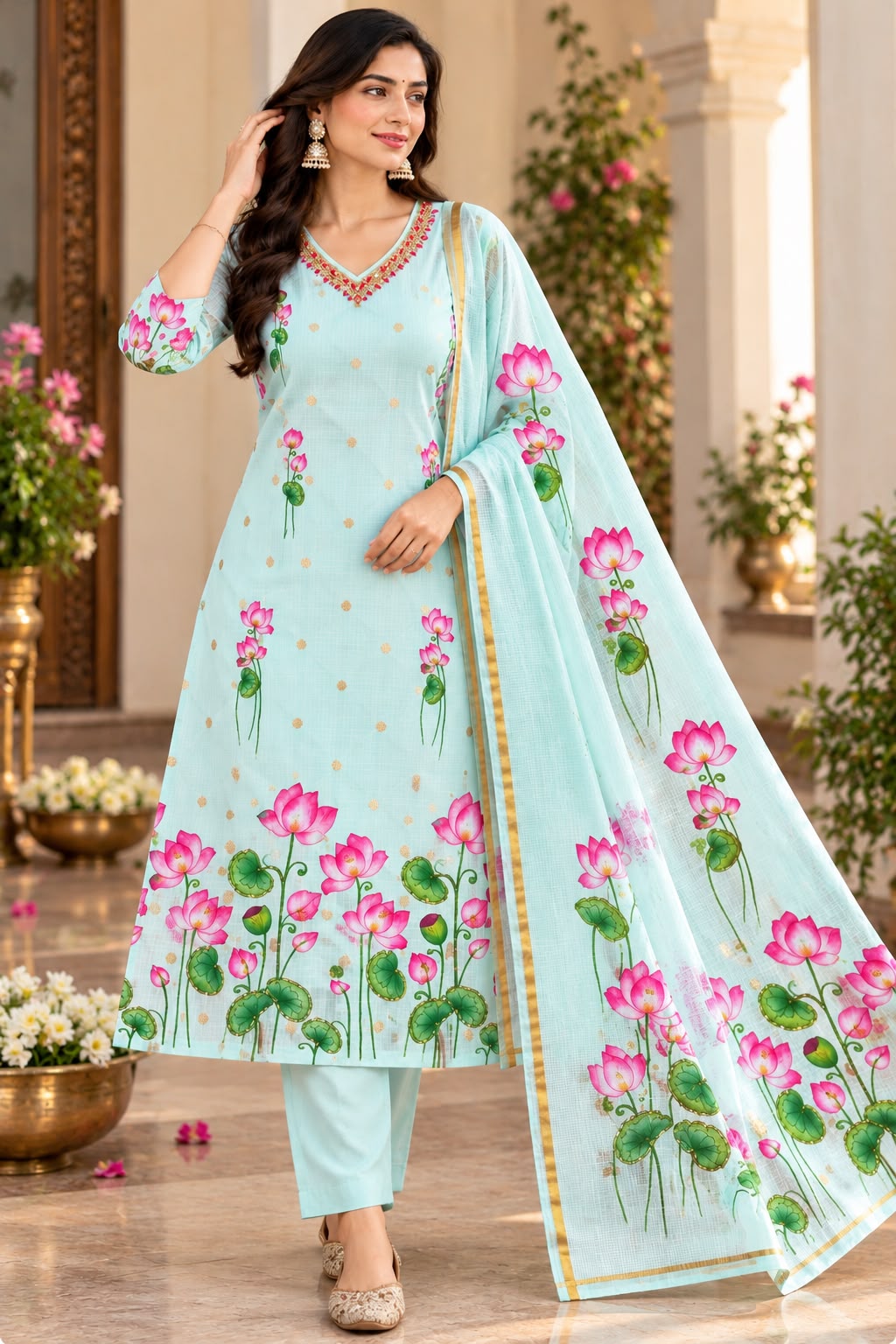 Lotus Theme Kota 3-Piece Set