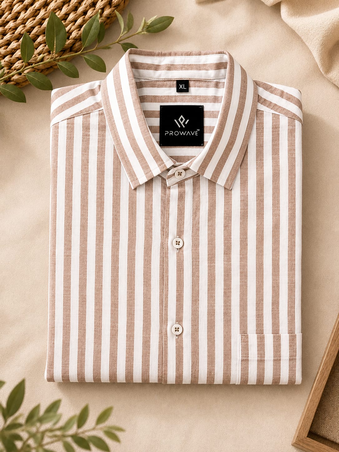 Ashadam Special Premium Linen Cotton Striped Shirt | ₹550