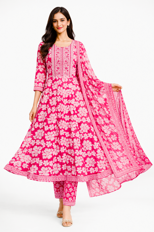 Jaipur cotton Umbrella cut (3Pc's Set)