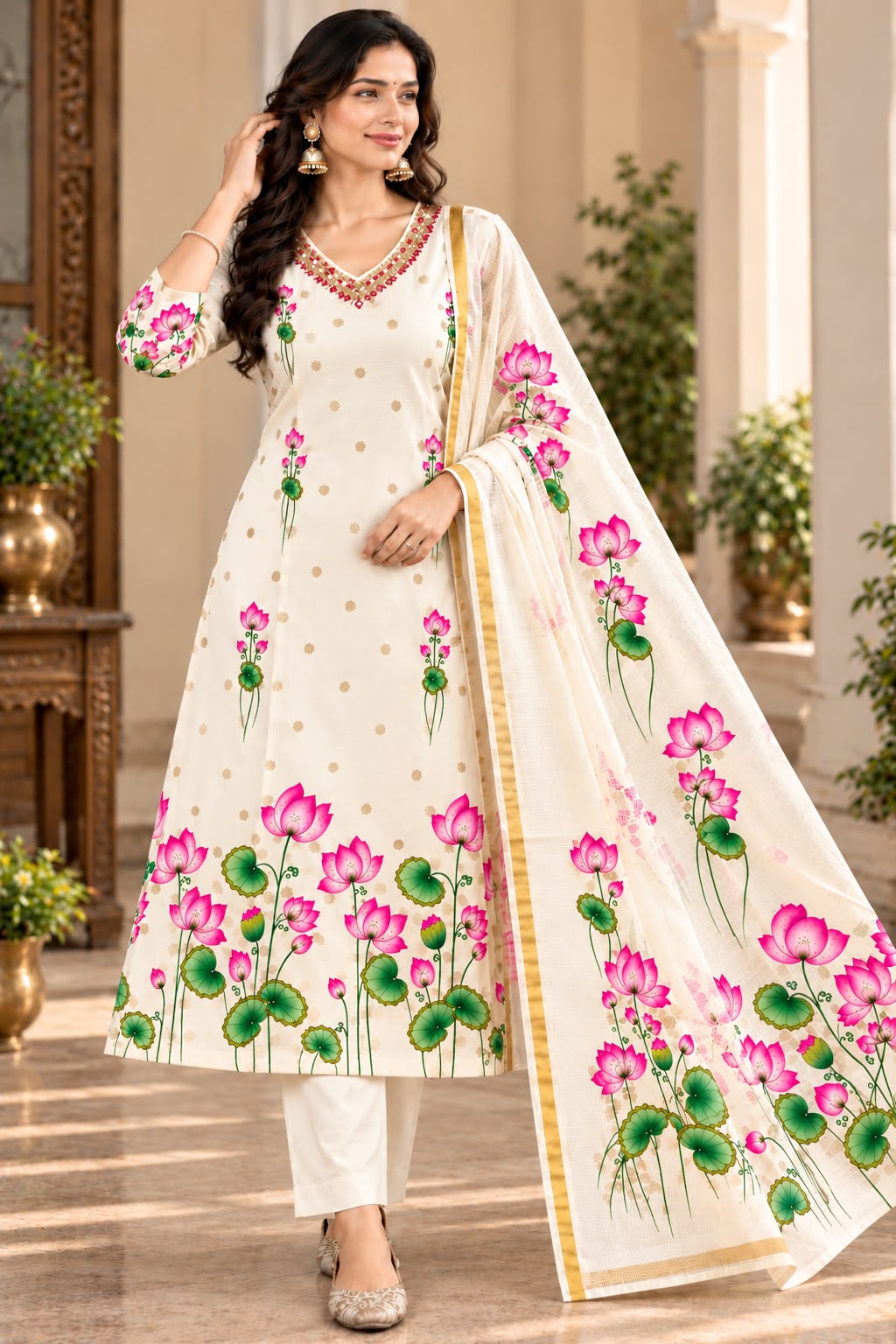 Lotus Theme Kota 3-Piece Set