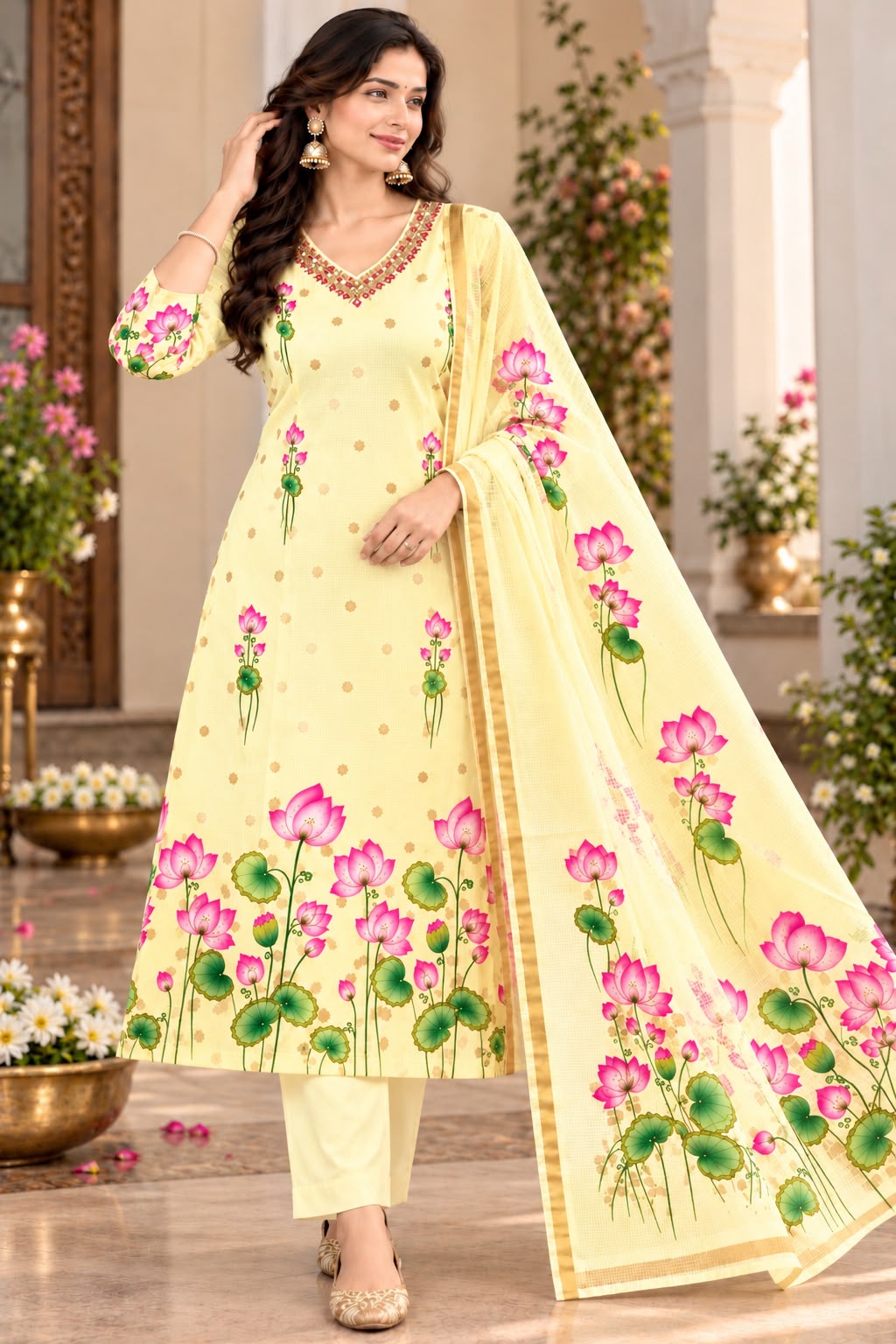 Lotus Theme Kota 3-Piece Set
