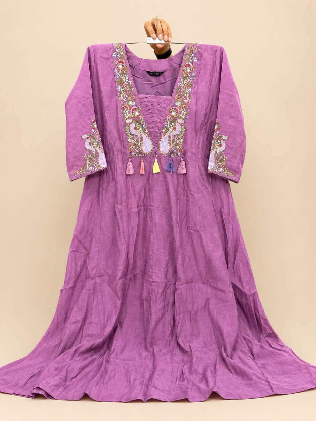 Mal Chenderi 💜 Premium Embroidered Frock