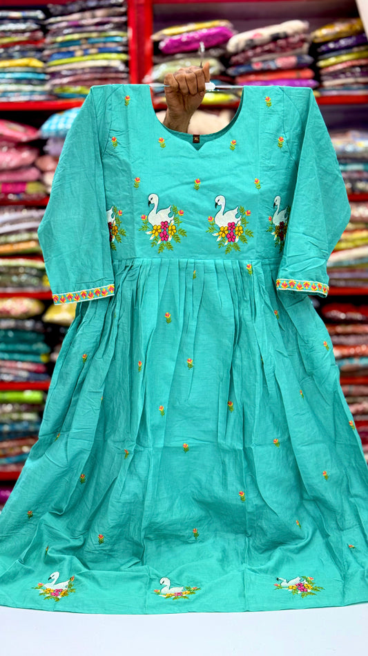 Swan 🦢  | Mul cotton Frock