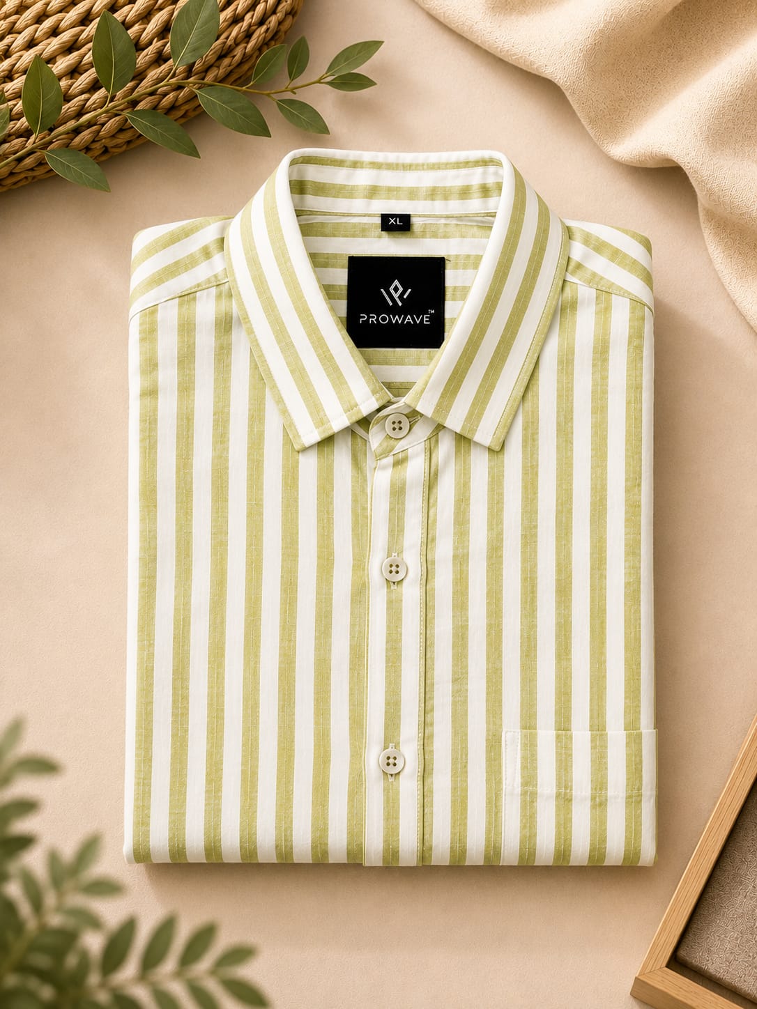 Ashadam Special Premium Linen Cotton Striped Shirt | ₹550
