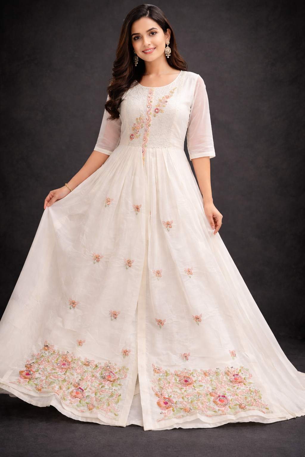 Floral | Mal chenderi frock