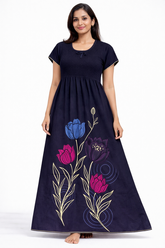 Frock Nighties | Rose Design | ₹399/-