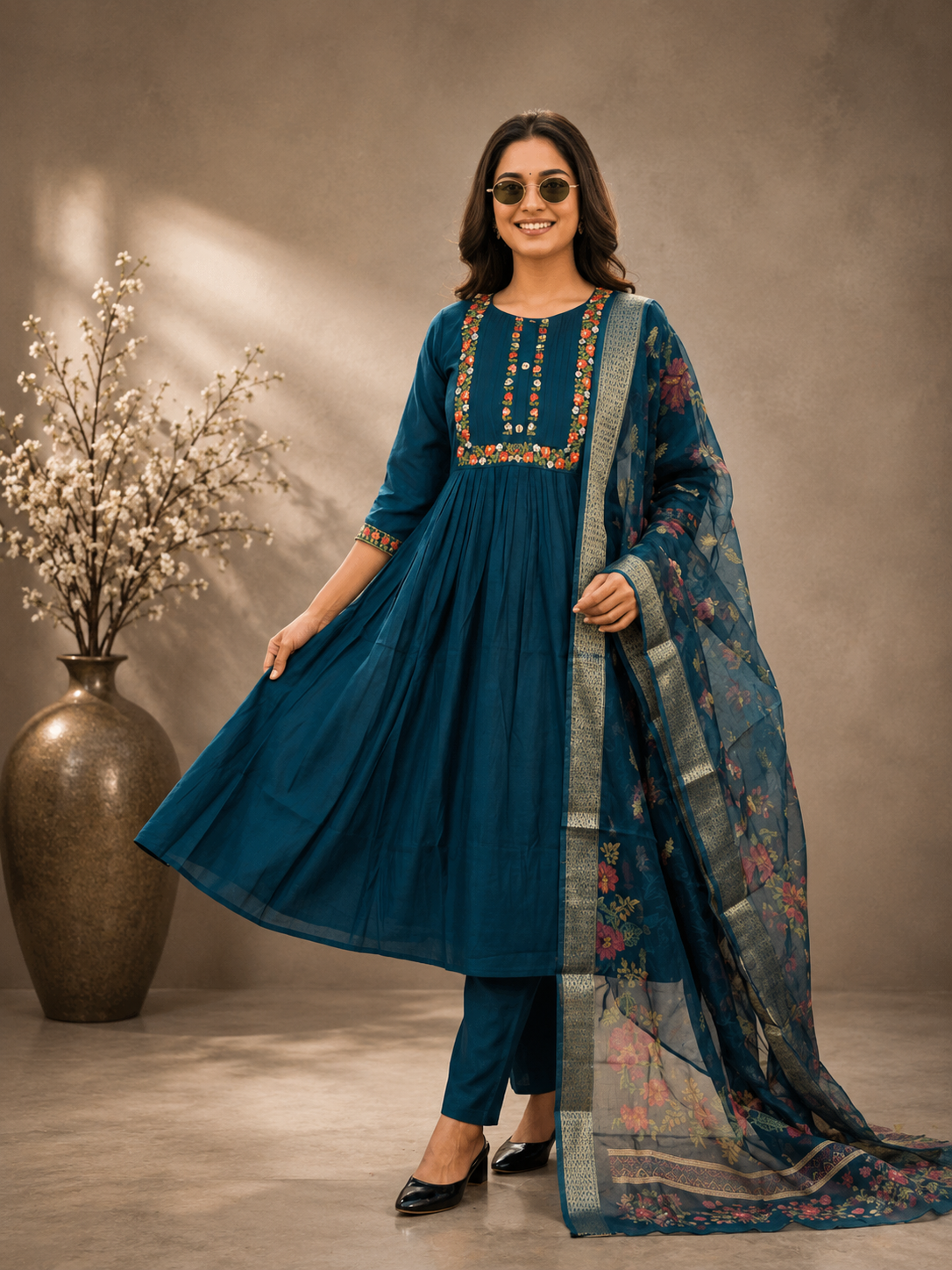 🔥 Ashada Bumper Sale | Premium Roman Silk 3 Pcs Suit Set | Free Shipping | ₹899